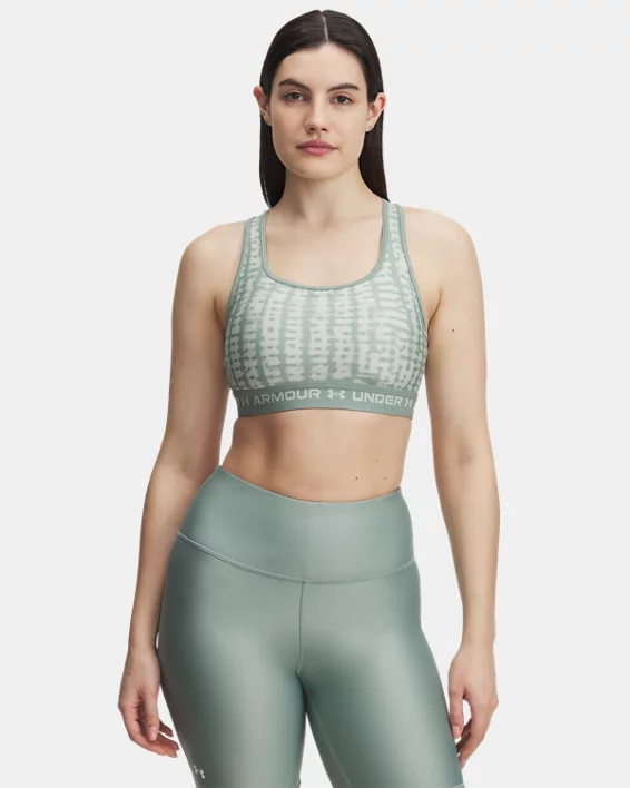 Under Armour Sujetador deportivo Armour® Mid Crossback Printed para mujer   Promoción trimestral