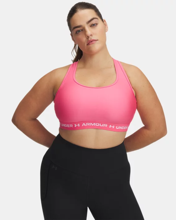 Under Armour Sujetador deportivo de sujeción media y espalda cruzada Armour® para mujer