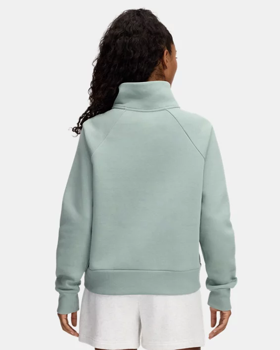 Under Armour Sudadera con media cremallera UA Rival Fleece para mujer   Precios de Black Friday