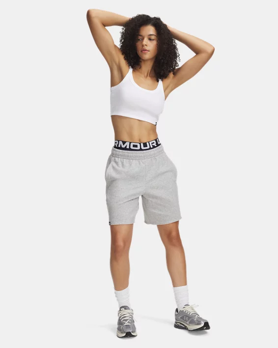 Under Armour Pantalón corto UA Icon Terry Long para mujer   Rebajas