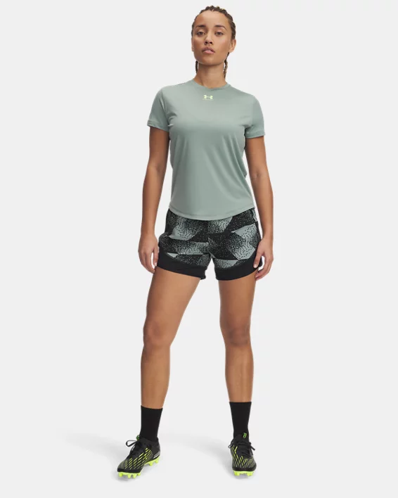 Under Armour Pantalón corto estampado UA Challenger Pro para mujer   Ofertas