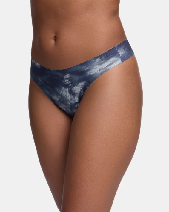 Under Armour Tanga invisible con estampado UA Pure Stretch para mujer - Paquete de 3   Envío gratis