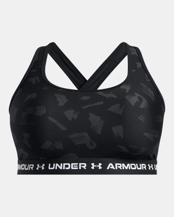 Under Armour Sujetador deportivo de impacto medio Armour® Crossback Print para mujer   Solo queda un día