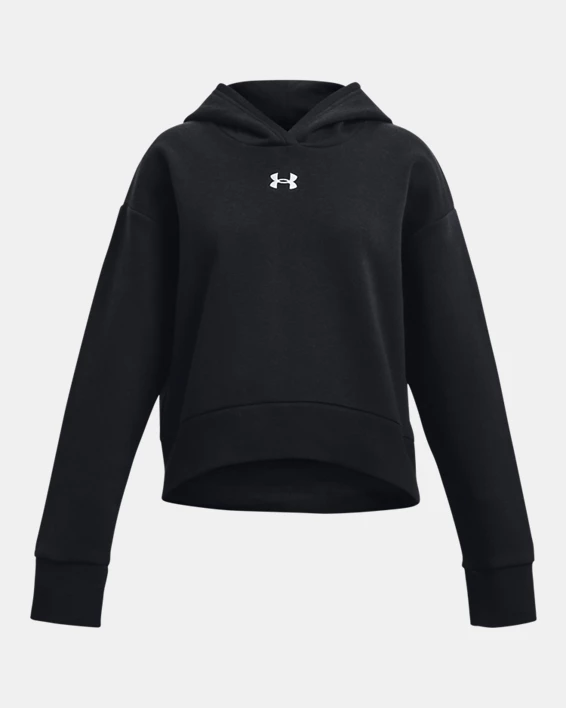 Under Armour Sudadera corta con capucha UA Rival Fleece para niña   Oferta exclusiva