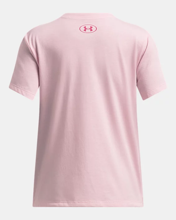 Under Armour Camiseta de manga corta UA Bubble Wordmark para niña   Venta caliente