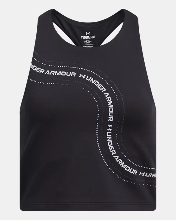 Under Armour Camiseta de tirantes corta UA Motion Branded para niña  