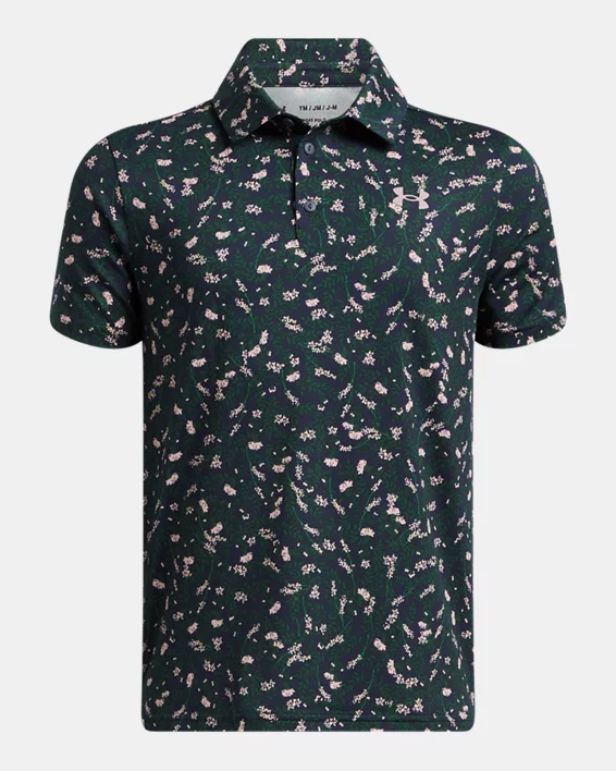 Under Armour Polo con estampado UA Playoff para niño  