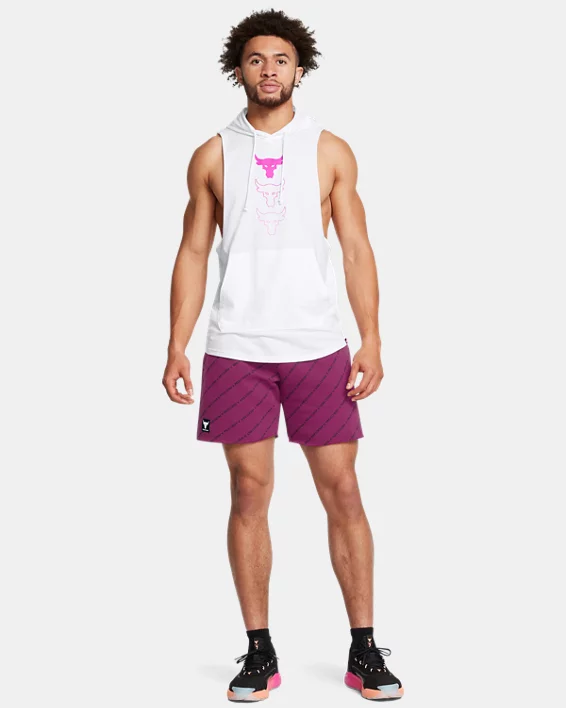 Under Armour Pantalón corto Project Rock Icon Fleece Printed Badge Of Honor para hombre   Descuento por venta flash