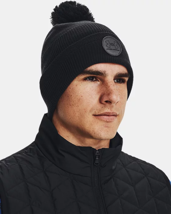 Under Armour Gorro con pompón UA Driver para hombre Men's Beanie Descuento