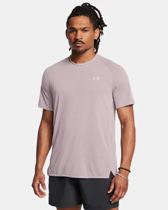 Under Armour Camiseta de manga corta UA Launch Trail para hombre   Envío gratis
