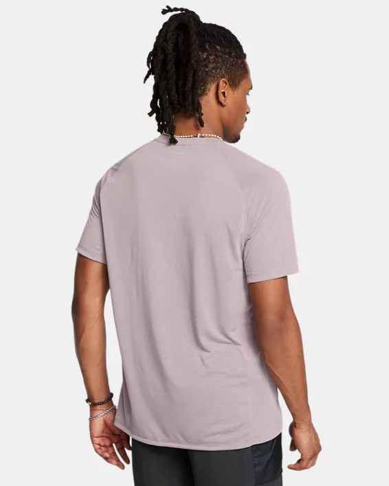 Under Armour Camiseta de manga corta UA Launch Trail para hombre   Envío gratis