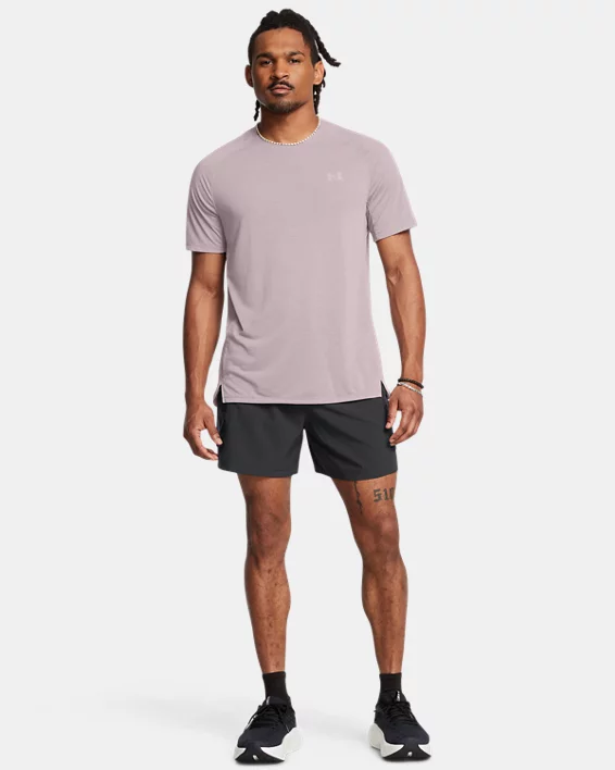 Under Armour Camiseta de manga corta UA Launch Trail para hombre   Envío gratis