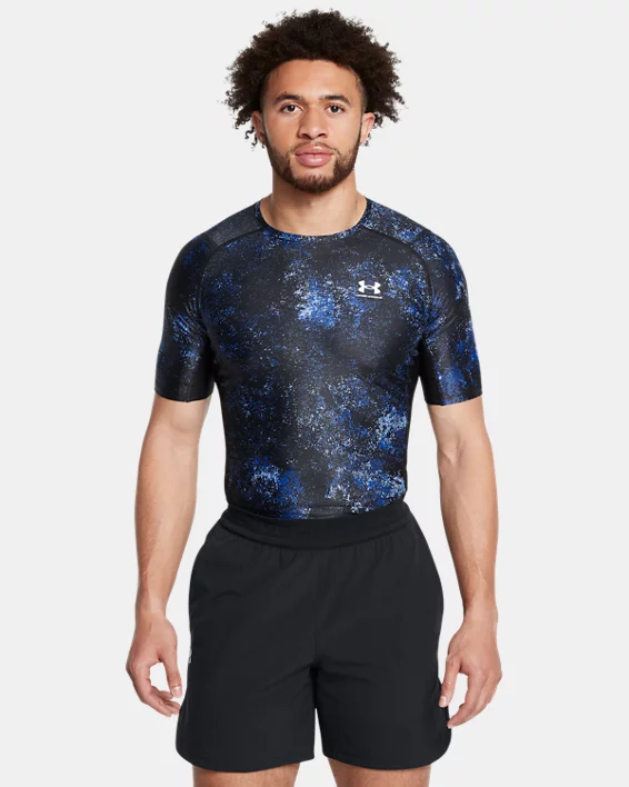 Under Armour Camiseta de manga corta con estampado HeatGear® Iso-Chill para hombre