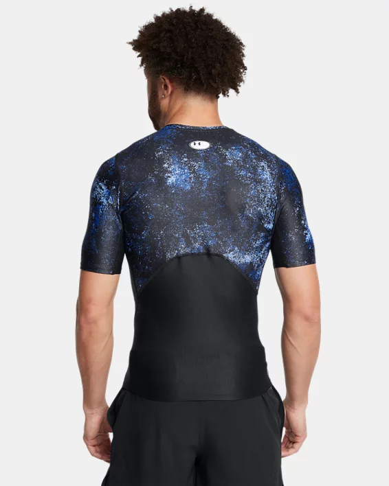 Under Armour Camiseta de manga corta con estampado HeatGear® Iso-Chill para hombre   Último día