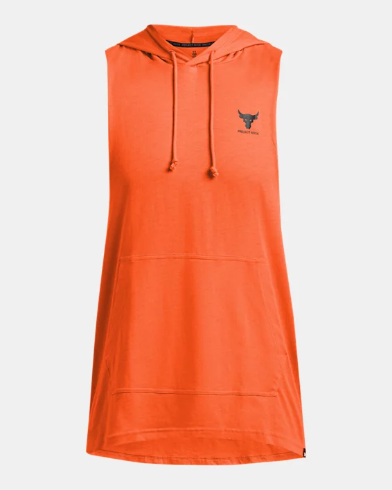 Under Armour Sudadera con capucha sin mangas Project Rock para hombre   Promoción por tiempo limitado