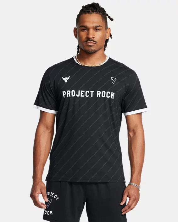 Under Armour Camiseta de rugby Project Rock para hombre   Limitado a 3 días