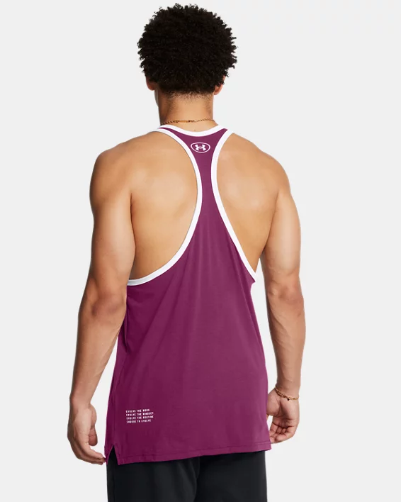 Under Armour Camiseta de tirantes Project Rock Badge Of Honor para hombre   Descuentos del mes
