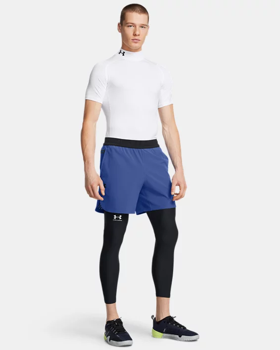 Under Armour Camiseta con manga corta y cuello alto de compresión HeatGear® para hombre   Ofertas de temporada