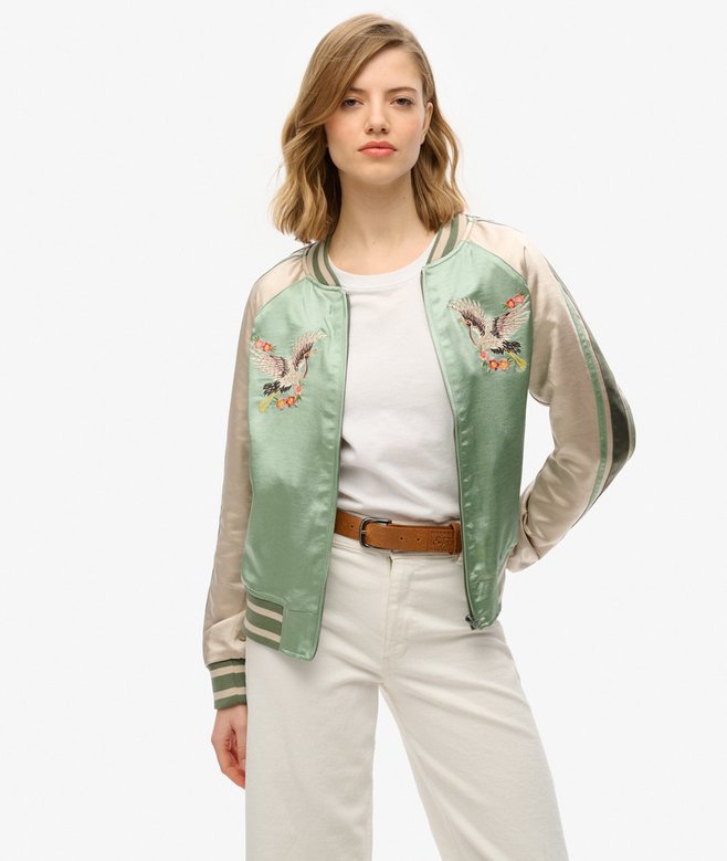 superdry Cazadora bómber con bordado de Suikajan Tienda de fábrica
