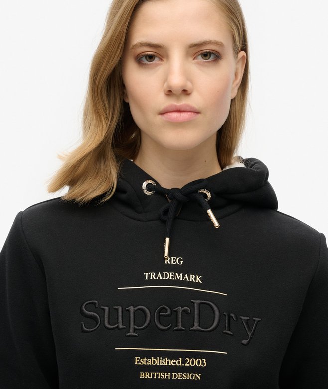 superdry Sudadera con capucha y logotipo metalizado Luxe Libre de impuestos