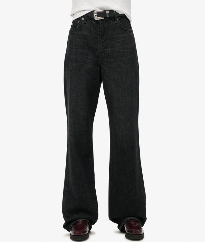 superdry Vaqueros de algodón orgánico con pernera ancha Última moda