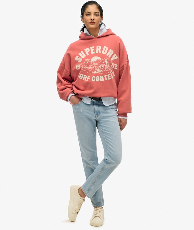 superdry Sudadera extragrande con capucha Lo-fi Outdoor Descuento por venta flash