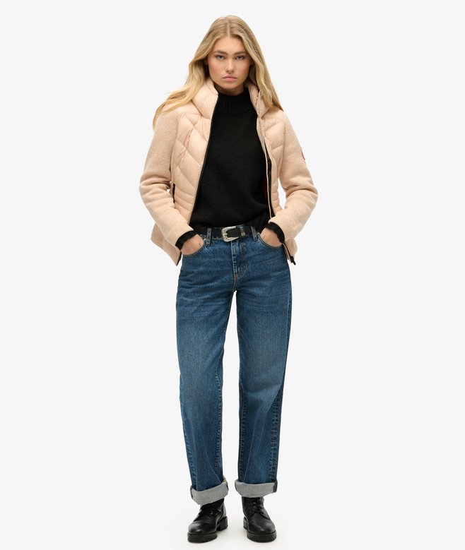 superdry Cazadora híbrida de punto con capucha Storm Grandes ahorros