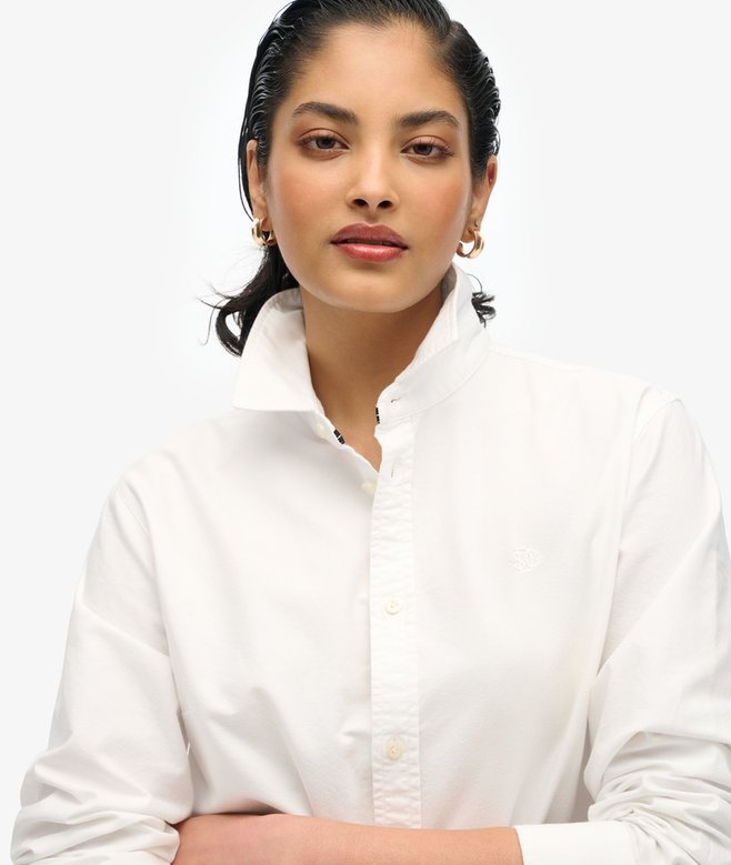 superdry Camisa Oxford de corte ajustado y manga larga Rebajas de fin de temporada