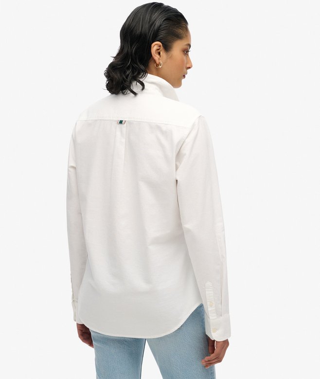 superdry Camisa Oxford de corte ajustado y manga larga Rebajas de fin de temporada