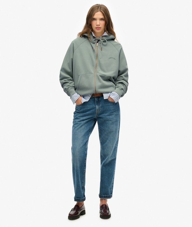 superdry Sudadera con capucha manga reglán cremallera y logo Esssential Devoluciones gratuitas
