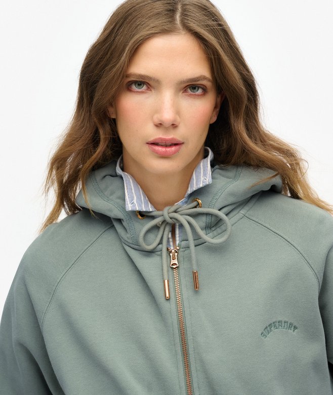 superdry Sudadera con capucha manga reglán cremallera y logo Esssential Devoluciones gratuitas
