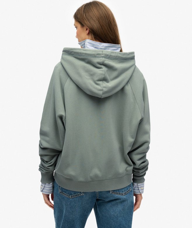superdry Sudadera con capucha manga reglán cremallera y logo Esssential Devoluciones gratuitas