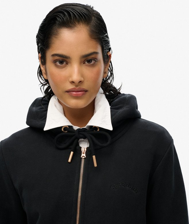superdry Sudadera con capucha cremallera y logo Essential En línea