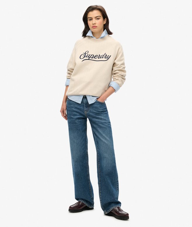 superdry Jersey de espiguilla de cuello redondo Country Club Outlet online