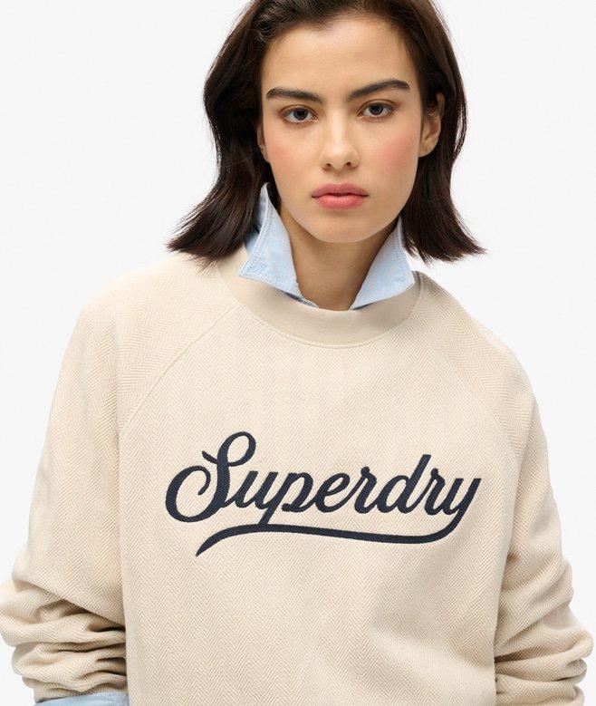 superdry Jersey de espiguilla de cuello redondo Country Club Outlet online