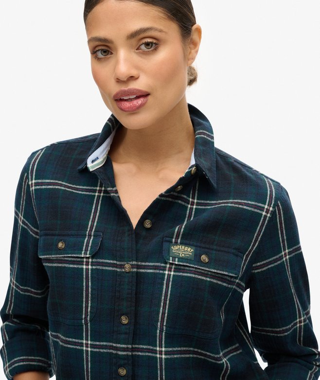 superdry Camisa de leñador de franela a cuadros Rebajas