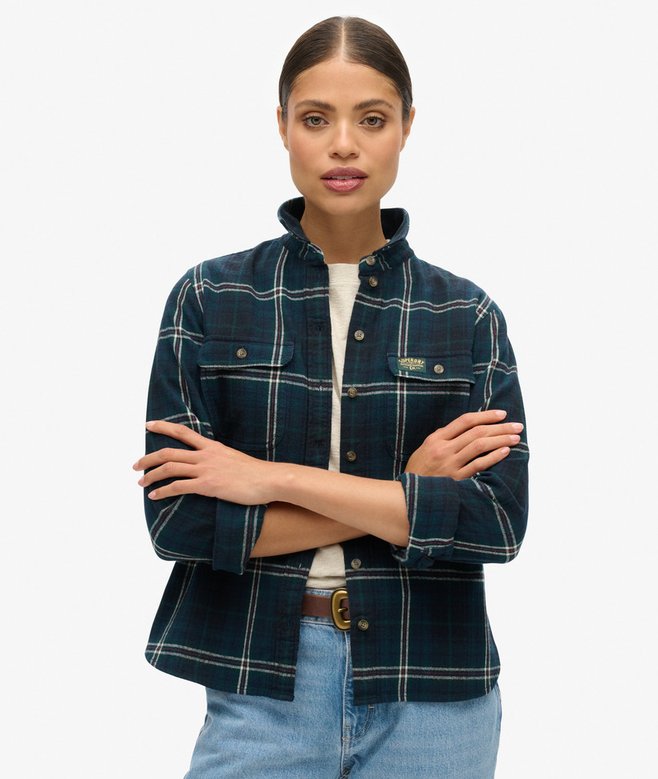 superdry Camisa de leñador de franela a cuadros Rebajas