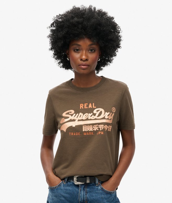 superdry Camiseta con gráfico logotipo VL y adornos