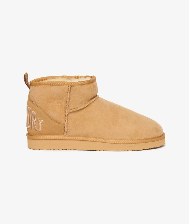 superdry Minibotas de ante con borreguillo