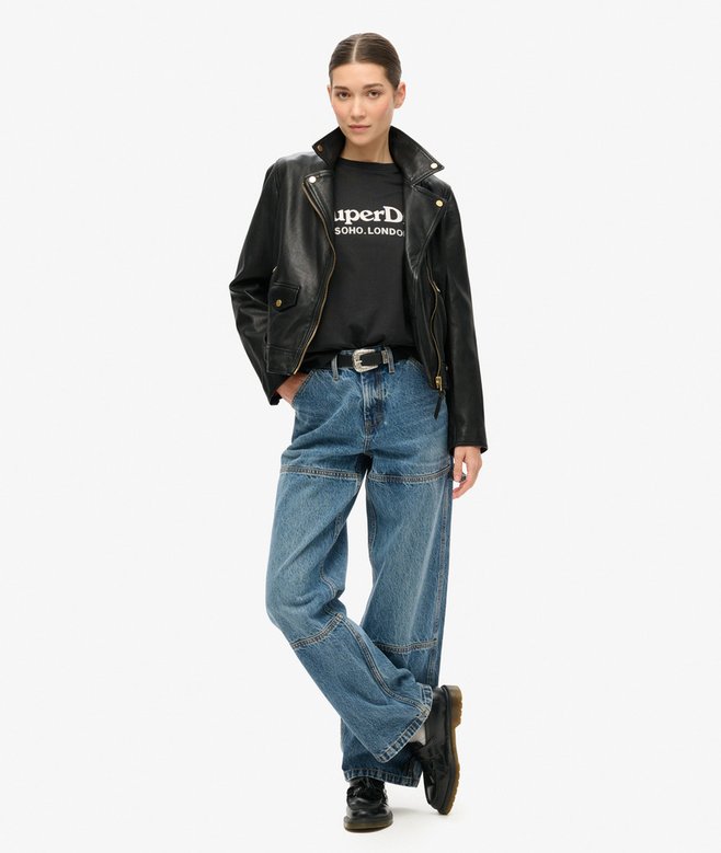 superdry Camiseta de corte relajado con acabado metalizado Venue Rebajas de fábrica