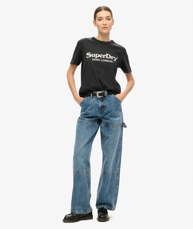 superdry Camiseta de corte relajado con acabado metalizado Venue Rebajas de fábrica