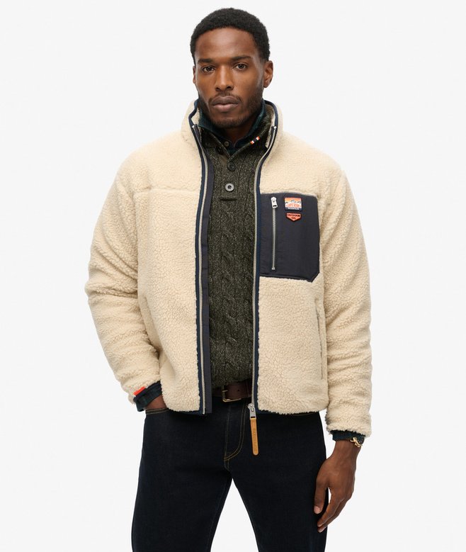 superdry Forro polar con cremallera integral Vintage Retro ÚLTIMAS EDICIONES