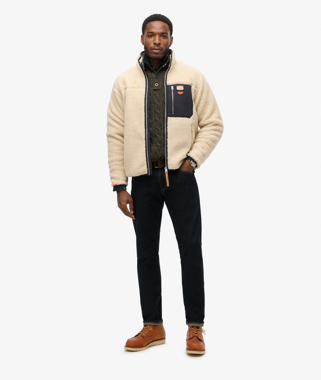 superdry Forro polar con cremallera integral Vintage Retro ÚLTIMAS EDICIONES