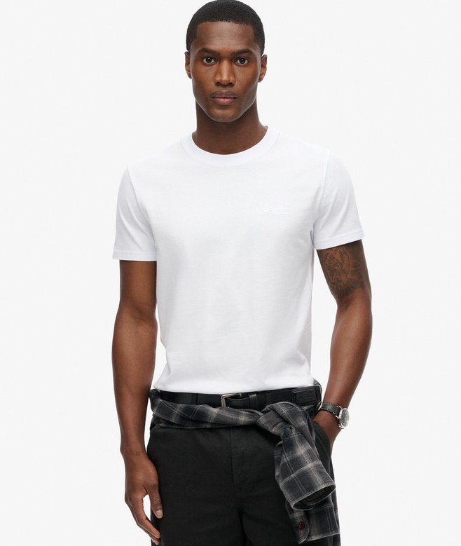 superdry Camiseta de algodón orgánico con logotipo Essential