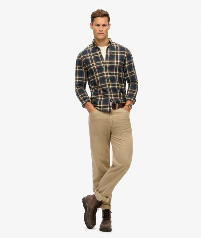 superdry Camisa de algodón orgánico a cuadros vintage Solo hoy