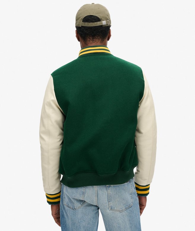 superdry Cazadora bómber de lana Varsity Grandes descuentos