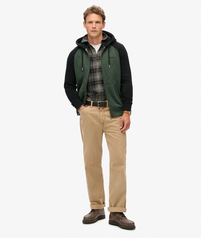 superdry Sudadera de béisbol con capucha y cremallera Essential Limitado a 3 días