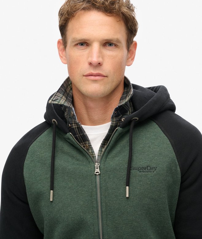 superdry Sudadera de béisbol con capucha y cremallera Essential Limitado a 3 días
