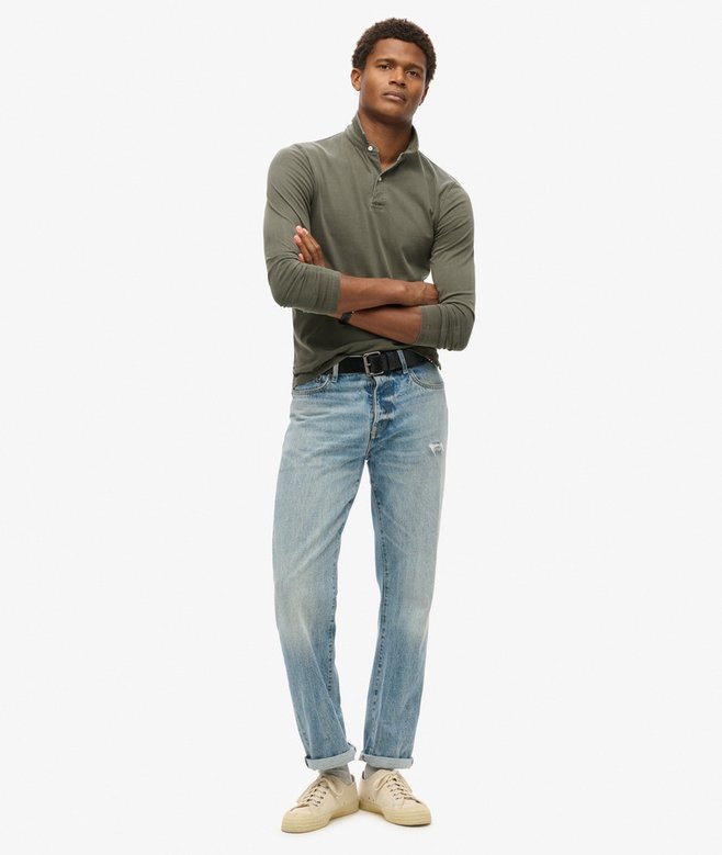 superdry Polo de punto de manga larga Studios En oferta