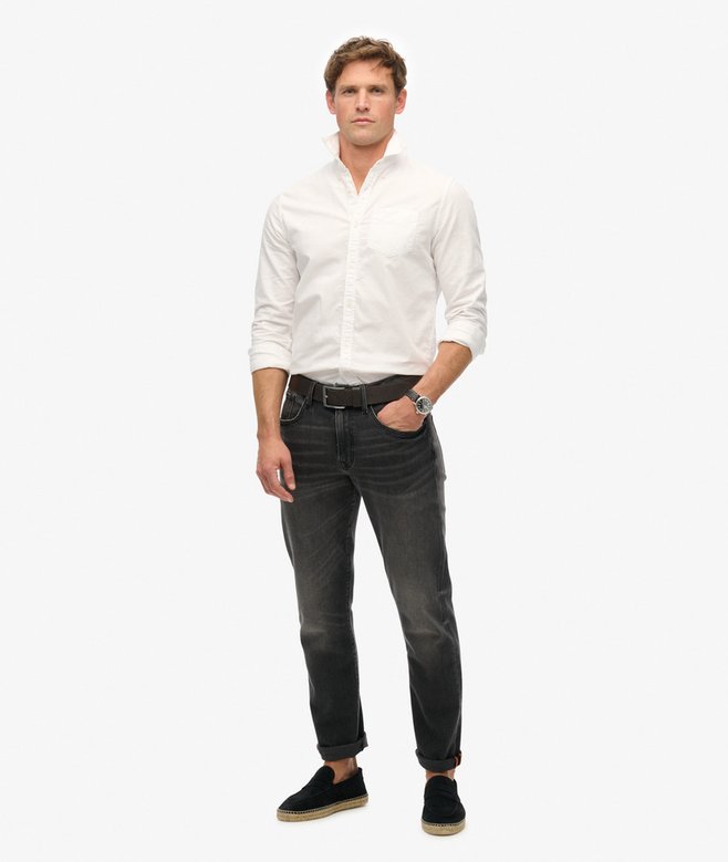 superdry Camisa Oxford de manga larga Ofertas de temporada